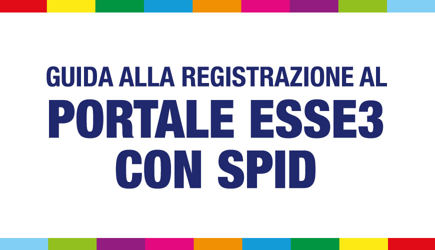 Copertina registrazione Esse3 Spid